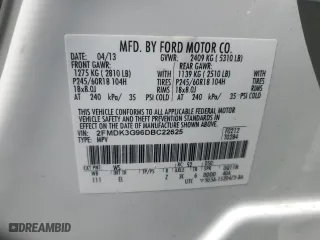 2013 Ford Edge SE with VIN 2FMDK3G96DBC22625, listed as a Copart auction lot 48607695 with 76,688 mi miles and Salvage Title. Bid and sale history available at carsss.com. Image 12.
