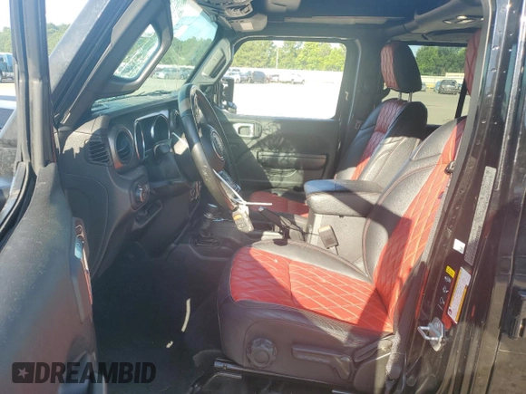 2022 Jeep Wrangler Unlimited Sport S with VIN 1C4HJXDG6NW133351, listed as a Copart auction lot 62159475 with 45,412 mi miles and Salvage title. Bid and sale history available at DreamBid. Image 7.