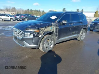 2021 Hyundai Santa Fe SEL with VIN 5NMS6DAJ1MH342715, listed as a IAAI auction lot 41601040 with 33,548 mi miles. Bid and sale history available at carsss.com. Image 2.
