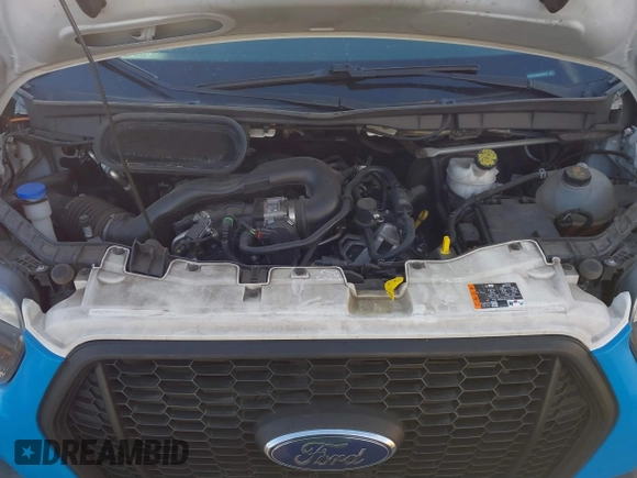 2021 Ford Transit Cargo with VIN 1FTBR1C88MKA52816, listed as a IAAI auction lot 41620731 with 60,716 mi miles and . Bid and sale history available at DreamBid. Image 10.