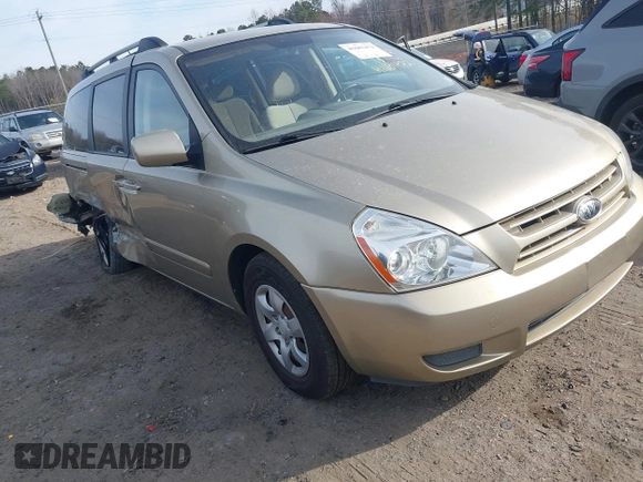 2009 Kia Sedona LX with VIN KNDMB233X96271235, listed as a IAAI auction lot 41681472 with 108,278 mi miles. Bid and sale history available at carsss.com. Image 1.