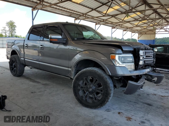 2014 Ford F-150 XL with VIN 1FTFW1EF1EFC83847, listed as a Copart auction lot 62324145 with 211,763 mi miles and Salvage title. Bid and sale history available at DreamBid. Image 4.