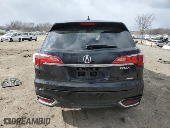 2016 Acura RDX Tech Pkg with VIN 5J8TB4H54GL019515, listed as a Copart auction lot 46230125 with 172,580 mi miles and Salvage Title. Bid and sale history available at carsss.com. Image 6.