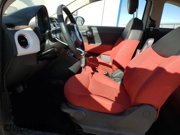 2012 FIAT 500 Pop with VIN 3C3CFFAR3CT309243, listed as a Copart auction lot 43509425 with 73,054 mi miles and Clean Title. Bid and sale history available at carsss.com. Image 7.