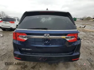 2020 Honda Odyssey EX with VIN 5FNRL6H56LB017408, listed as a Copart auction lot 44241645 with 75,520 mi miles and Salvage Title. Bid and sale history available at DreamBid. Image 6.