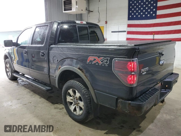 2013 Ford F-150 XL with VIN 1FTFW1ETXDFC75525, listed as a Copart auction lot 55118495 with 157,018 mi miles and Clean Title. Bid and sale history available at carsss.com. Image 2.