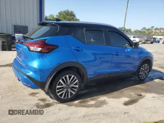 2023 Nissan Kicks SV with VIN 3N1CP5CV4PL508727, listed as a Copart auction lot 54176375 with 22,333 mi miles and Salvage Title. Bid and sale history available at DreamBid. Image 3.