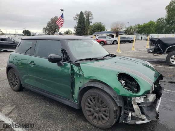 2022 MINI Hardtop 2 Door Cooper with VIN WMW33DH08N2S09883, listed as a Copart auction lot 47933565 with 29210 miles and Salvage Title. Bid and sale history available at carsss.com. Image 4.