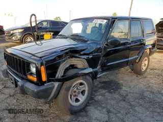 2001 Jeep Cherokee Sport with VIN 1J4FT48S51L568981, listed as a Copart auction lot 82471104 with 181,870 mi miles and Salvage Title. Bid and sale history available at carsss.com. Image 1.