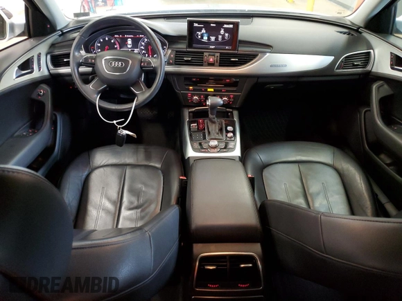 2013 Audi A6 Premium Plus with VIN WAUGGAFC8DN034033, listed as a Copart auction lot 55471895 with 136,840 mi miles and Salvage title. Bid and sale history available at DreamBid. Image 8.