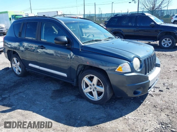 2007 Jeep Compass Limited with VIN 1J8FF57W07D274004, listed as a IAAI auction lot 41853934 with 155,543 mi miles. Bid and sale history available at carsss.com. Image 1.