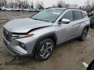 2024 Hyundai Tucson Limited with VIN 5NMJECDE6RH305285, listed as a Copart auction lot 46419475 with 23,977 mi miles and Salvage Title. Bid and sale history available at carsss.com. Image 1.