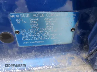 2005 Suzuki Aerio SX z VIN JS2RC61H655300809, wystawiony jako Copart lot #42507415 z przebiegiem 273 937 mil mil oraz Szkoda całkowita • Salvage title. Historia ofert i sprzedaży dostępna na DreamBid. Obrazek 13.