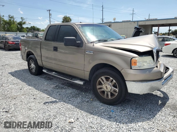2006 Ford F-150 STX with VIN 1FTRX12W16FB16422, listed as a Copart auction lot 62468955 with 203,721 mi miles and Salvage title. Bid and sale history available at DreamBid. Image 4.
