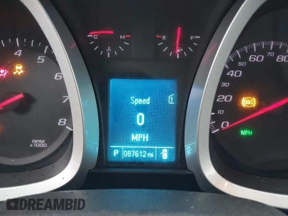 2012 Chevrolet Equinox LT w/1LT with VIN 2GNFLEEK8C6357082, listed as a IAAI auction lot 41096587 with 87,612 mi miles. Bid and sale history available at carsss.com. Image 7.