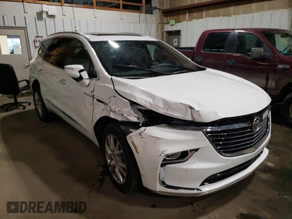 2023 Buick Enclave Essence with VIN 5GAEVAKW7PJ130426, listed as a Copart auction lot 82186494 with 156 mi miles and Salvage Title. Bid and sale history available at carsss.com. Image 4.