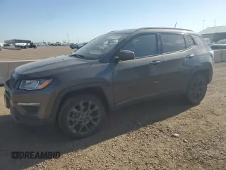 2021 Jeep Compass 80th Anniversary with VIN 3C4NJDEB5MT555300, listed as a Copart auction lot 63874925 with 38,189 mi miles and Salvage title. Bid and sale history available at DreamBid. Image 1.