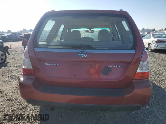 2006 Subaru Forester 2.5 X with VIN JF1SG63646H739458, listed as a Copart auction lot 43039105 with 79,493 mi miles and Salvage Title. Bid and sale history available at carsss.com. Image 6.