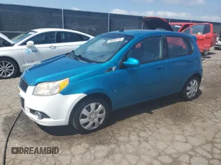 2009 Chevrolet Aveo 2LT with VIN KL1TG66E49B384582, listed as a Copart auction lot 55059115 with 180,151 mi miles and Salvage title. Bid and sale history available at DreamBid. Image 1.