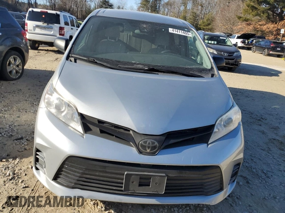 2019 Toyota Sienna L with VIN 5TDZZ3DC2KS972203, listed as a Copart auction lot 41411405 with 0 mi miles and Clean Title. Bid and sale history available at carsss.com. Image 5.
