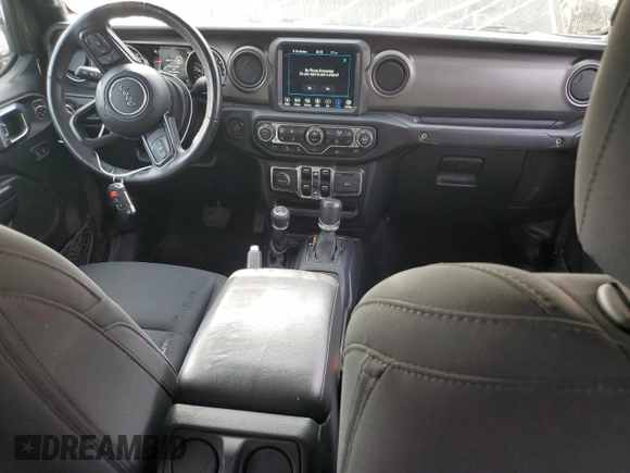 2022 Jeep Gladiator Willys with VIN 1C6JJTAMXNL135925, listed as a Copart auction lot 71642054 with 17,964 mi miles and Salvage title. Bid and sale history available at DreamBid. Image 8.