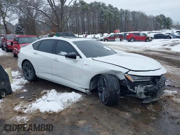 2022 Acura TLX w/A-Spec Package with VIN 19UUB5F55NA003443, listed as a IAAI auction lot 41527838 with 8,134 mi miles and . Bid and sale history available at DreamBid. Image 13.