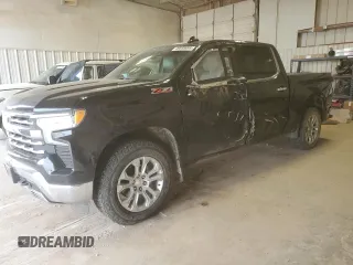 2023 Chevrolet Silverado 1500 LTZ with VIN 1GCUDGE80PZ250664, listed as a Copart auction lot 49599055 with 61,878 mi miles and Salvage Title. Bid and sale history available at carsss.com. Image 1.