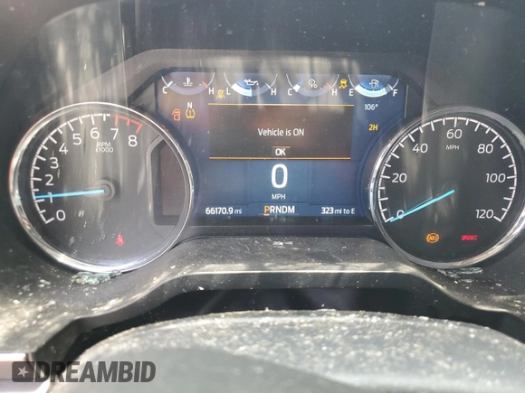 2022 Ford F-150 XL with VIN 1FTFW1E52NKD58571, listed as a Copart auction lot 60431965 with 66,170 mi miles and Salvage title. Bid and sale history available at DreamBid. Image 9.