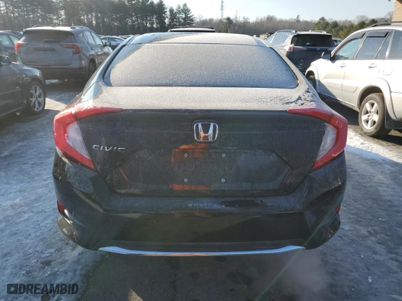 2020 Honda Civic Sedan LX with VIN 2HGFC2F6XLH540823, listed as a Copart auction lot 88917285 with 36,945 mi miles and Salvage Title. Bid and sale history available at carsss.com. Image 6.