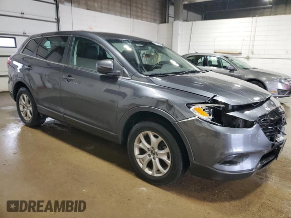 2015 Mazda CX-9 Sport with VIN JM3TB3BA0F0457583, listed as a Copart auction lot 54334135 with 144,767 mi miles and Salvage Title. Bid and sale history available at carsss.com. Image 4.