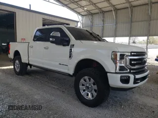 2020 Ford F-350 XL with VIN 1FT8W3BT5LEE56769, listed as a Copart auction lot 53104495 with 134,810 mi miles and Salvage title. Bid and sale history available at DreamBid. Image 4.