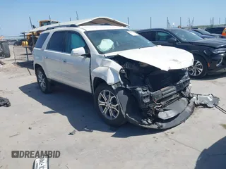 2014 GMC Acadia SLT z VIN 1GKKRSKD3EJ224072, wystawiony jako IAAI lot #41823945 z przebiegiem 134 444 mil mil oraz . Historia ofert i sprzedaży dostępna na DreamBid. Obrazek 1.