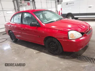 2005 Kia Rio with VIN KNADC125556397214, listed as a IAAI auction lot 41350276 with 182,162 mi miles. Bid and sale history available at carsss.com. Image 1.