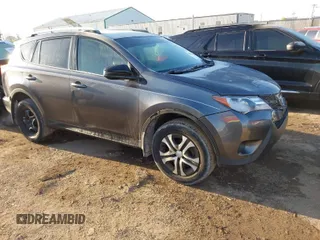 2013 Toyota RAV4 LE with VIN 2T3ZFREV2DW005930, listed as a IAAI auction lot 41995996 with 126,725 mi miles. Bid and sale history available at carsss.com. Image 1.