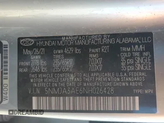 2022 Hyundai Tucson SE with VIN 5NMJA3AE6NH026428, listed as a Copart auction lot 50226075 with 38,372 mi miles and Salvage Title. Bid and sale history available at carsss.com. Image 15.