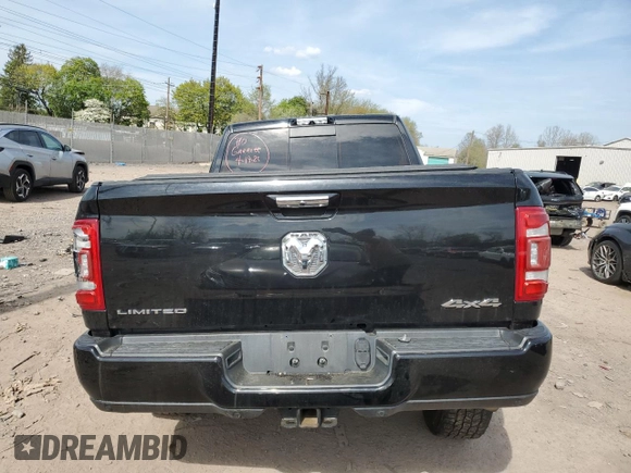 2020 Ram 2500 Limited z VIN 3C6UR5SL1LG109666, wystawiony jako Copart lot #52111515 z przebiegiem 48 068 mil mil oraz Szkoda całkowita • Salvage title. Historia ofert i sprzedaży dostępna na DreamBid. Obrazek 6.