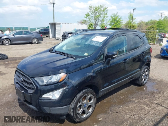 2018 Ford EcoSport SES with VIN MAJ6P1CL9JC231177, listed as a IAAI auction lot 42061133 with 59,476 mi miles and . Bid and sale history available at DreamBid. Image 18.