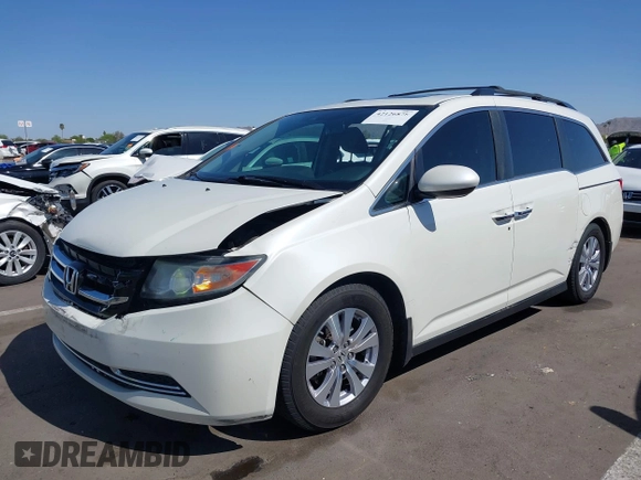 2016 Honda Odyssey EX-L with VIN 5FNRL5H67GB128929, listed as a IAAI auction lot 42126878 with 157,836 mi miles. Bid and sale history available at carsss.com. Image 2.