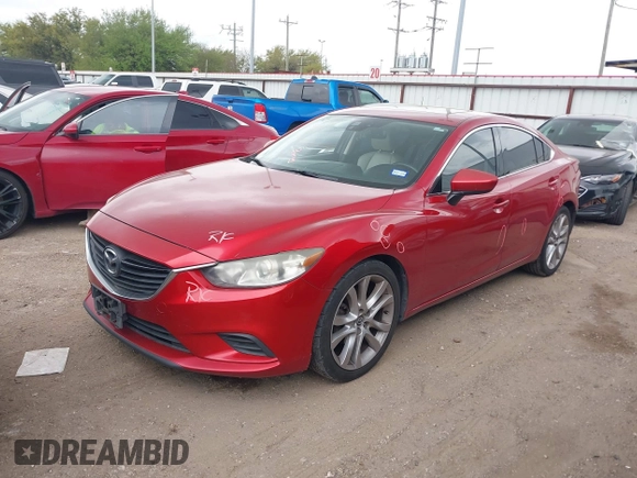 2015 Mazda 6 i Touring with VIN JM1GJ1T50F1212554, listed as a IAAI auction lot 41884926 with 225,208 mi miles. Bid and sale history available at carsss.com. Image 2.