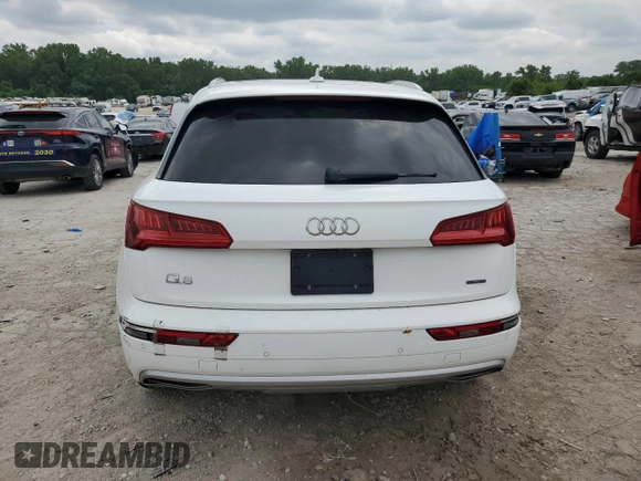 2020 Audi Q5 Premium with VIN WA1ANAFY4L2021302, listed as a Copart auction lot 59854845 with 126,753 mi miles and Clean title. Bid and sale history available at DreamBid. Image 6.