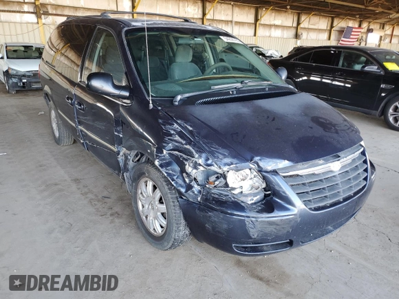 2007 Chrysler Town & Country LWB Touring with VIN 2A4GP54L67R236240, listed as a Copart auction lot 54206765 with 188,433 mi miles and Salvage Title. Bid and sale history available at carsss.com. Image 4.