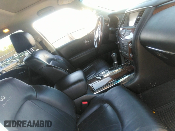 2014 Infiniti QX80 z VIN JN8AZ2NF1E9554660, wystawiony jako IAAI lot #41917926 z przebiegiem 180 882 mil mil oraz . Historia ofert i sprzedaży dostępna na DreamBid. Obrazek 5.