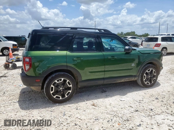 2024 Ford Bronco Sport Outer Banks with VIN 3FMCR9C61RRE65855, listed as a Copart auction lot 63119495 with 9,794 mi miles and Salvage title. Bid and sale history available at DreamBid. Image 3.