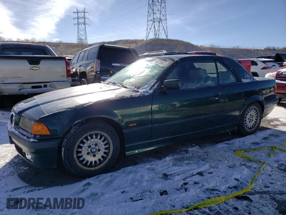 1998 BMW 3 Series 323ic with VIN WBABJ732XWEA17086, listed as a Copart auction lot 45030985 with 224,390 mi miles and Clean Title. Bid and sale history available at carsss.com. Image 1.