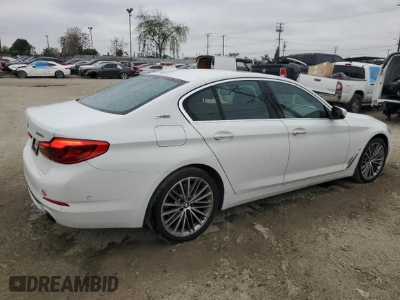 2018 BMW 5 Series 530e with VIN WBAJA9C51JG623288, listed as a Copart auction lot 52422925 with 137,612 mi miles and Clean title. Bid and sale history available at DreamBid. Image 3.