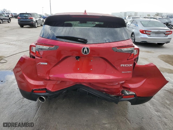 2024 Acura RDX w/A-Spec Package with VIN 5J8TC2H67RL018209, listed as a Copart auction lot 80133514 with 11,323 mi miles and Salvage Title. Bid and sale history available at carsss.com. Image 6.