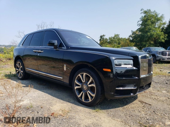 2022 Rolls-Royce Cullinan z VIN SLATV4C09NU214462, wystawiony jako Copart lot #70713624 z przebiegiem 9 904 mil mil oraz Szkoda całkowita • Salvage title. Historia ofert i sprzedaży dostępna na DreamBid. Obrazek 4.