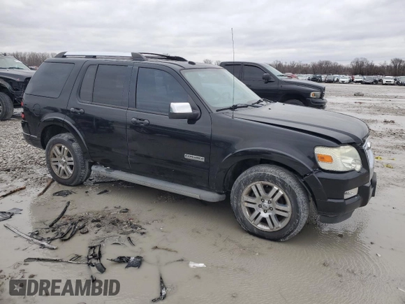 2008 Ford Explorer Limited with VIN 1FMEU75E58UA64719, listed as a Copart auction lot 47596755 with 163,626 mi miles and Salvage title. Bid and sale history available at DreamBid. Image 4.