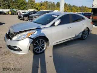 2015 Hyundai Azera with VIN KMHFG4JGXFA454022, listed as a Copart auction lot 76517844 with 133,895 mi miles and Salvage Title. Bid and sale history available at carsss.com. Image 1.