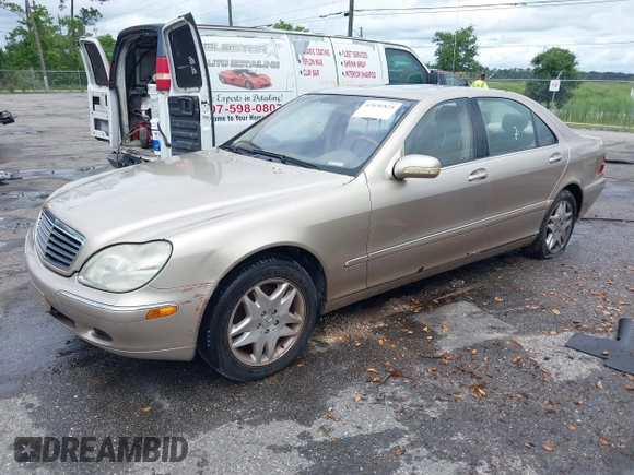 2001 Mercedes-Benz S 320/430/500 z VIN WDBNG70J71A174855, wystawiony jako IAAI lot #42036824 z przebiegiem Nie podano mil oraz . Historia ofert i sprzedaży dostępna na DreamBid. Obrazek 2.